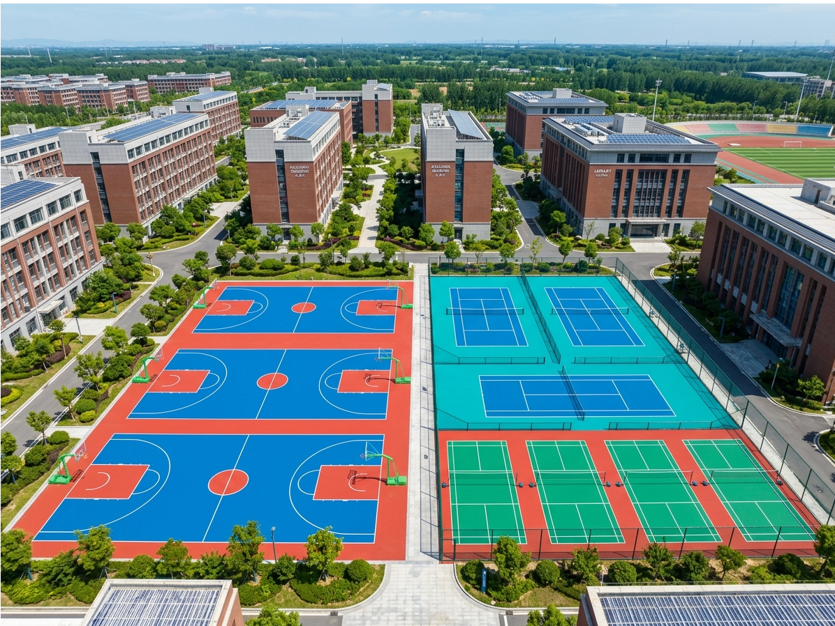 牡丹江市硅PU球场透气型塑胶跑道 - 排名